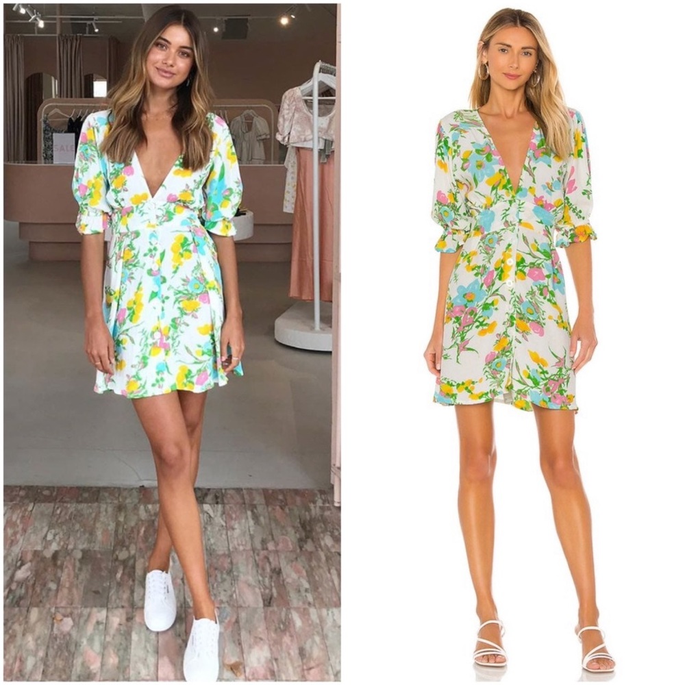 FAITHFULL THE BRAND Caliente Mini Dress in Ilona Floral